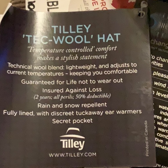 Tilley Tec-Wool Hat (TTW2) - Grey/Black - 6 7/8 - Picture 6 of 16